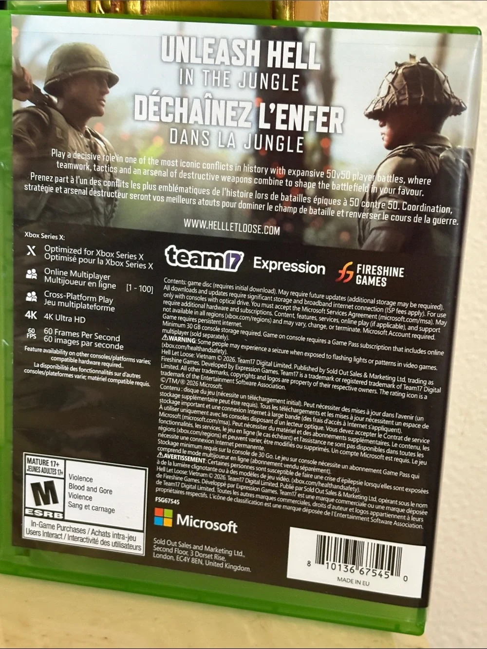 “Hell🪖Let Loose Vietnam” Xbox “📀Online Only”Videogame🎮